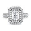 Vera Wang WISH Diamond Engagement Ring 2 1/4 ct tw Emerald-cut 14K White Gold