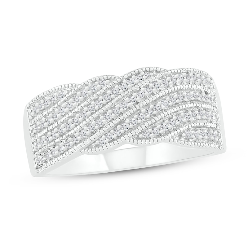 Main Image 1 of Diamond Ring 1/4 ct tw Round 10K White Gold