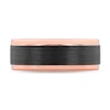 Thumbnail Image 2 of Men's Wedding Band Carbon Fiber 14K Rose Gold