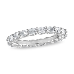 Diamond Eternity Band 2 ct tw Oval 14K White Gold