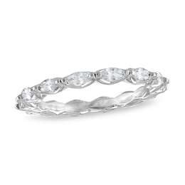 Diamond Eternity Band 1 ct tw Marquise-cut 14K White Gold