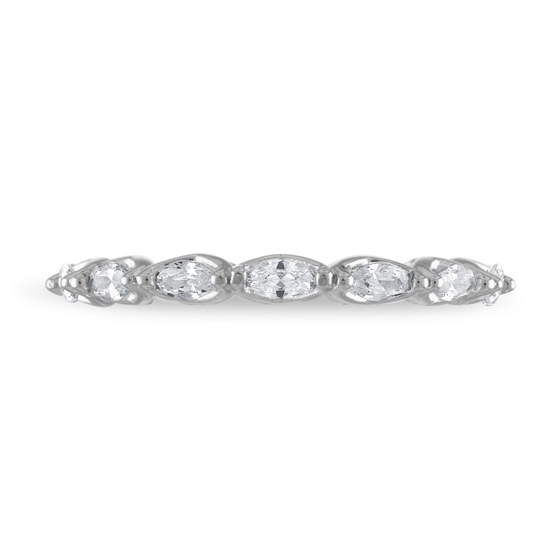 Diamond Eternity Band 1 ct tw Marquise-cut 14K White Gold