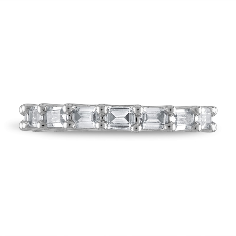 Main Image 3 of Diamond Eternity Band 3 ct tw Emerald-cut 14K White Gold