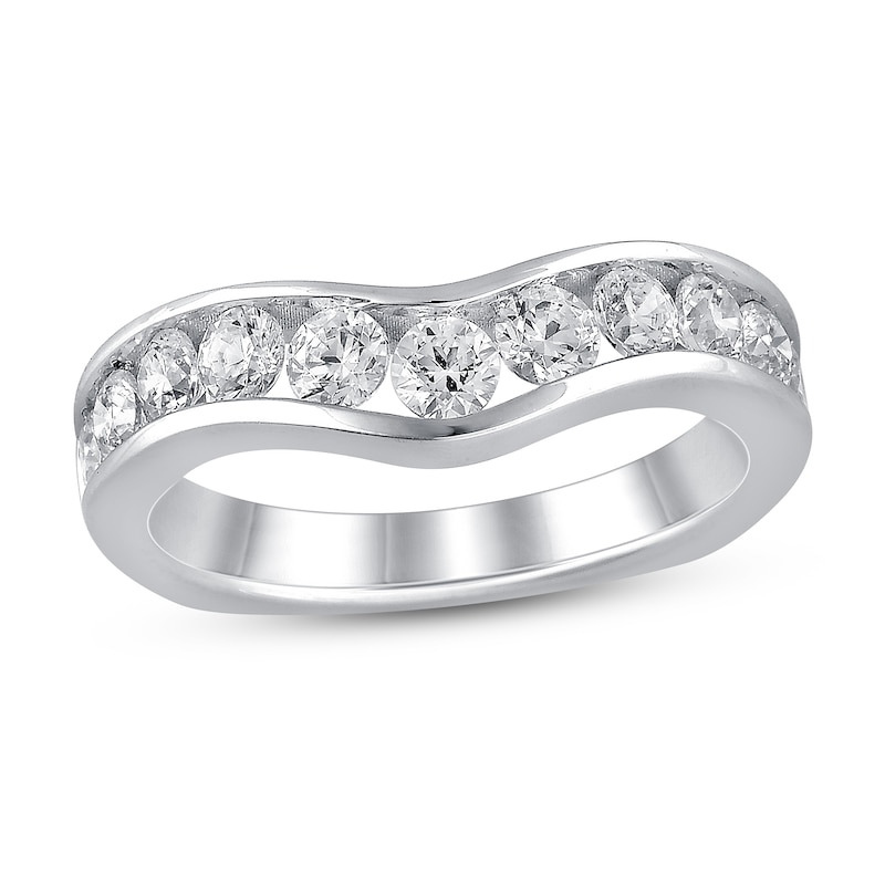 Hearts Desire Diamond Contour Ring 1 ct tw ideal-cut 18K White Gold