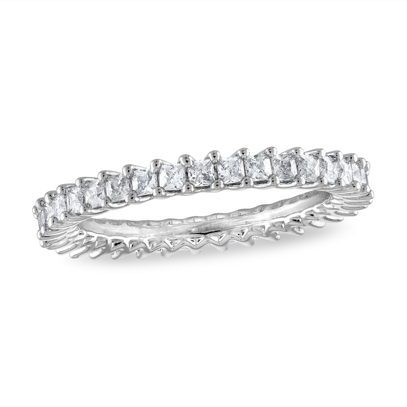 Monogram Infini wedding band, white gold and princess-cut diamonds -  Categories