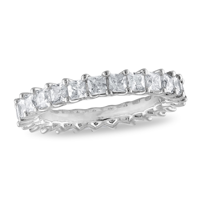 Main Image 1 of Diamond Eternity Band 2 ct tw Princess-cut 14K White Gold