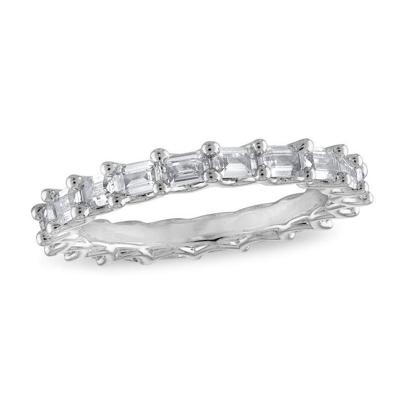 Main Image 1 of Diamond Eternity Band 2 ct tw Emerald-cut 14K White Gold
