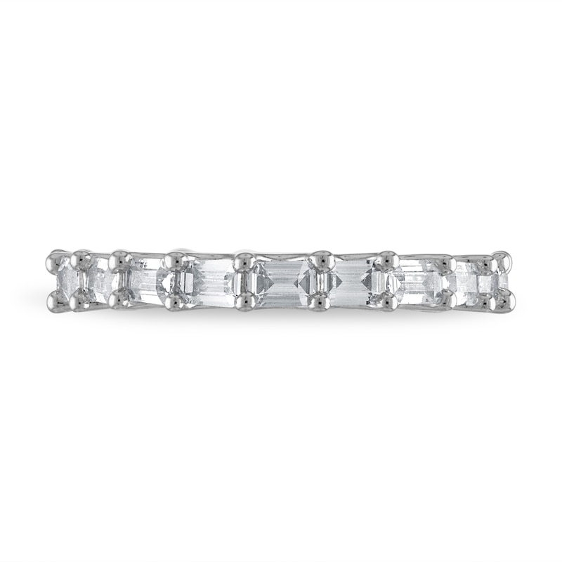 Main Image 3 of Diamond Eternity Band 2 ct tw Emerald-cut 14K White Gold