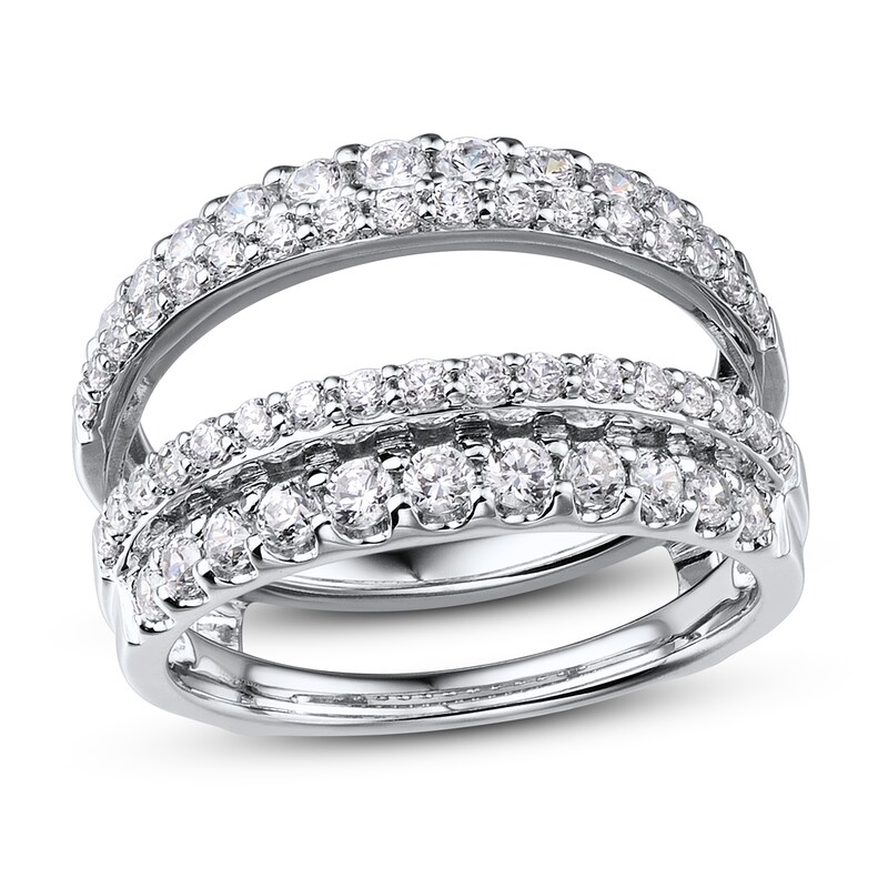 Diamond Enhancer Ring 1 1/4 ct tw Round 14K White Gold