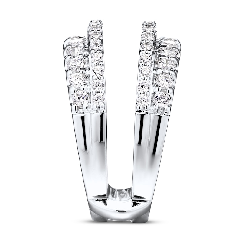 Diamond Enhancer Ring 1 1/4 ct tw Round 14K White Gold