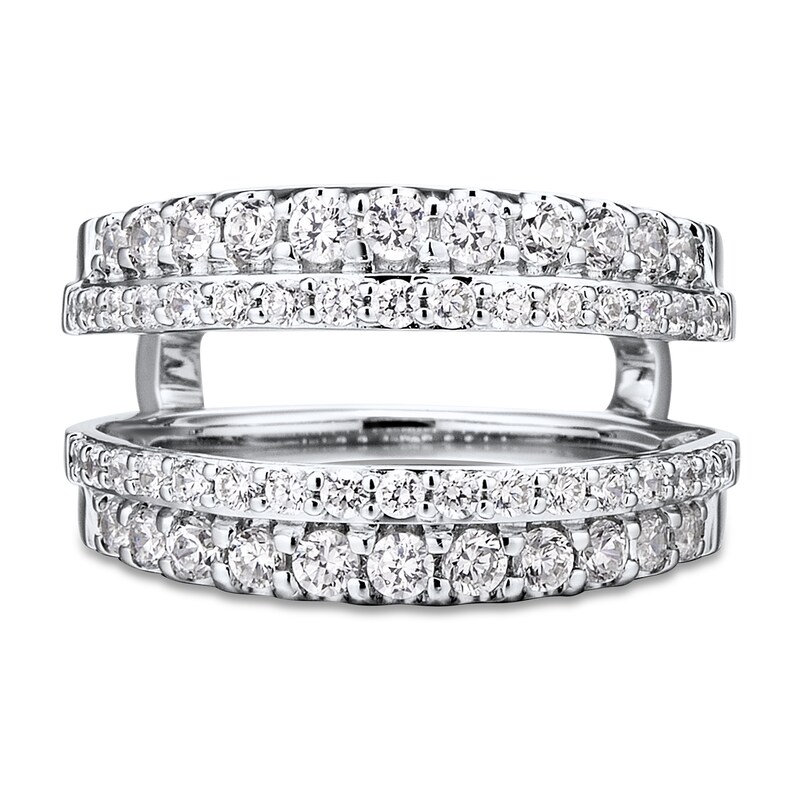 Diamond Enhancer Ring 1 1/4 ct tw Round 14K White Gold