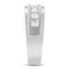 Thumbnail Image 2 of Men's 5-Stone Wedding Band 1/2 ct tw Round 10K White Gold