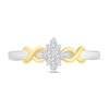 Diamond Ring 1/10 ct tw Round Sterling Silver/10K Yellow Gold