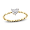 Diamond Promise Ring 1/4 ct tw Round 10K Yellow Gold