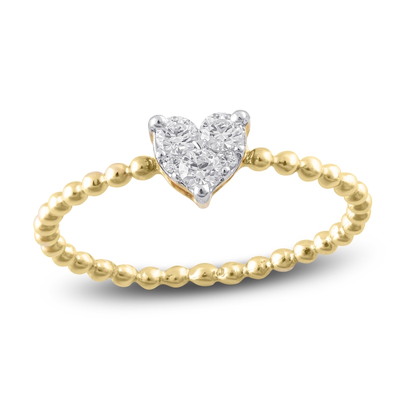 Diamond Fashion Ring 1/4 ct tw Round 10K Yellow Gold