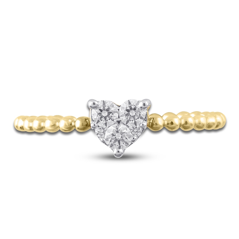 Diamond Fashion Ring 1/4 ct tw Round 10K Yellow Gold