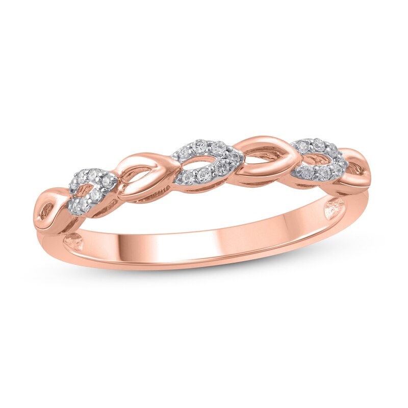 Diamond Ring 1/15 ct tw Round 10K Rose Gold