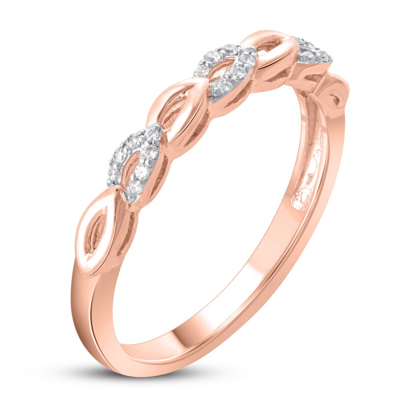 Diamond Ring 1/15 ct tw Round 10K Rose Gold