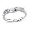 Thumbnail Image 1 of Diamond Contour Ring 1/6 ct tw Round 14K White Gold