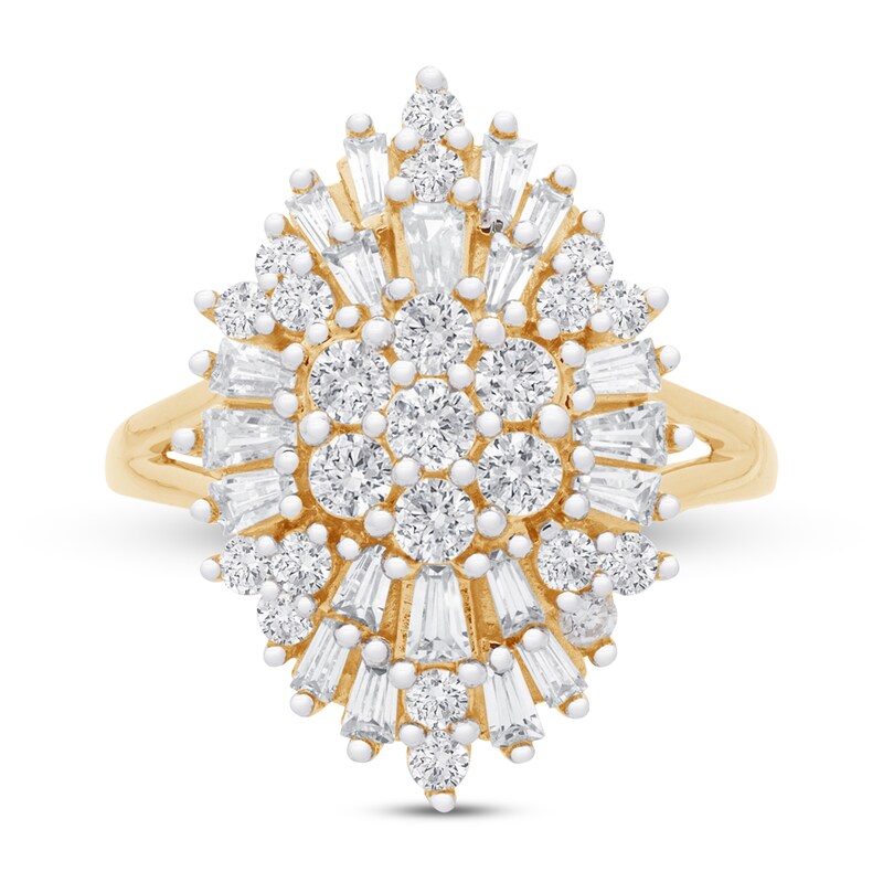 Main Image 3 of Diamond Ring 1 ct tw Round 14K Yellow Gold