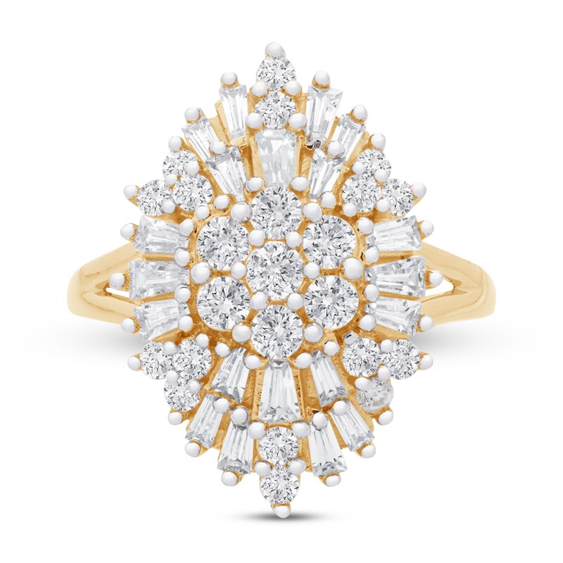 Diamond Ring 1 ct tw Round 14K Yellow Gold