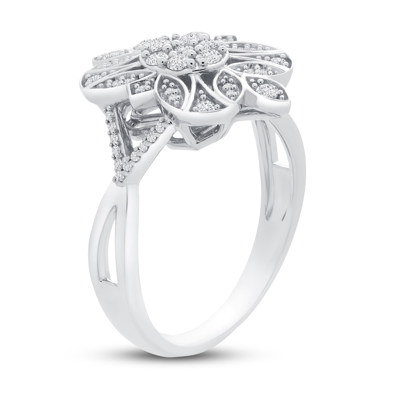 Main Image 2 of Diamond Ring 1/3 ct tw Round 14K White Gold
