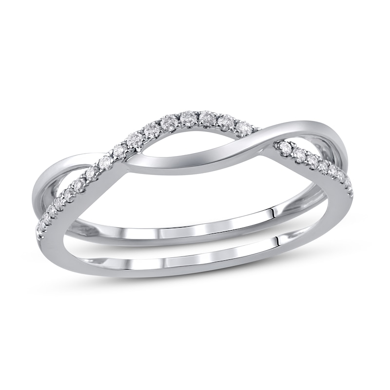 Main Image 1 of Diamond Ring 1/10 ct tw Round 10K White Gold