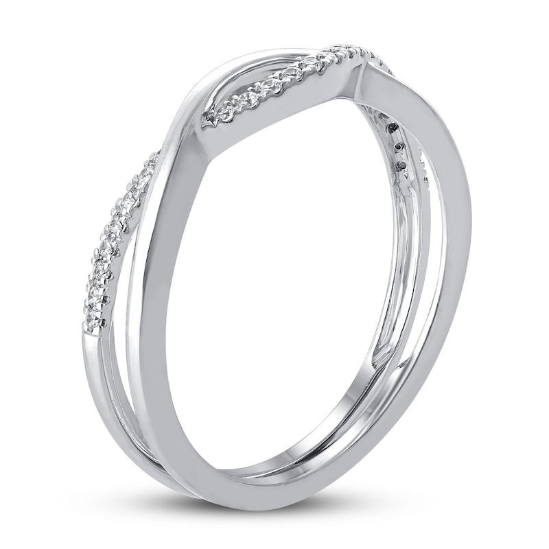 Main Image 2 of Diamond Ring 1/10 ct tw Round 10K White Gold
