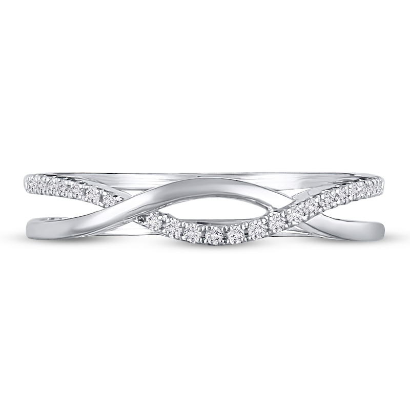 Main Image 3 of Diamond Ring 1/10 ct tw Round 10K White Gold