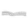 Thumbnail Image 3 of Diamond Contour Ring 1/3 ct tw Round 14K White Gold