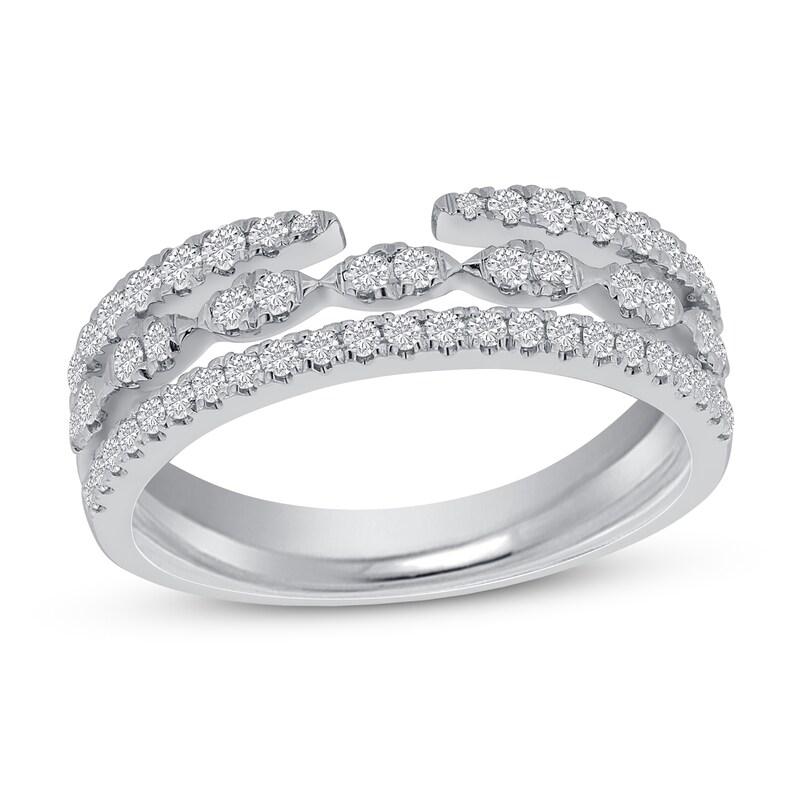 Diamond Enhancer Ring 1/2 ct tw Round 14K White Gold