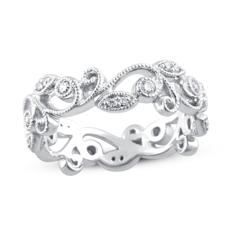 Main Image 1 of Diamond Eternity Band 1/4 ct tw Round 14K White Gold