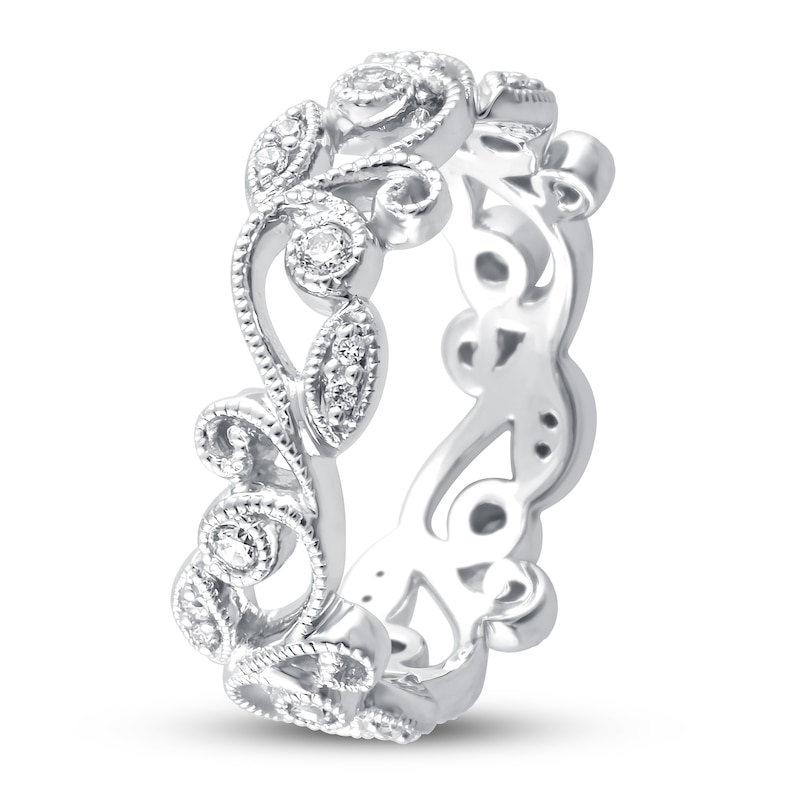 Main Image 2 of Diamond Eternity Band 1/4 ct tw Round 14K White Gold