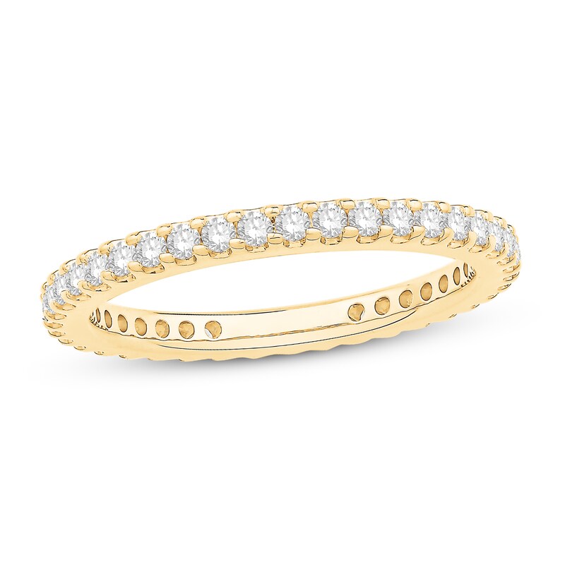 Main Image 1 of Diamond Eternity Band 1/2 ct tw Round 14K Yellow Gold