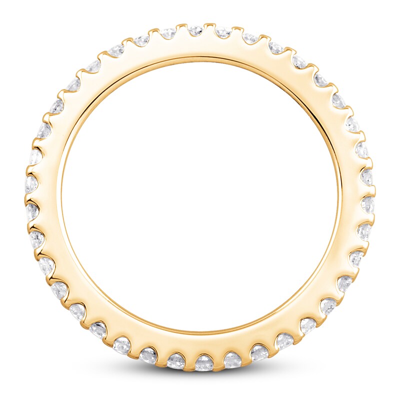 Main Image 2 of Diamond Eternity Band 1/2 ct tw Round 14K Yellow Gold