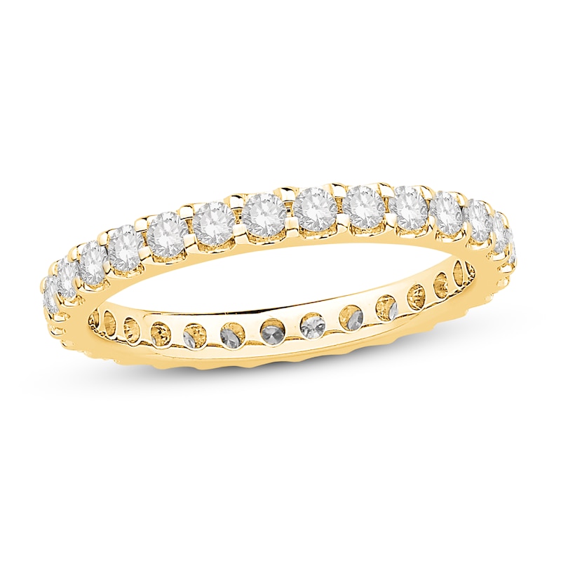 Diamond Eternity Band 1 ct tw Round 14K Yellow Gold