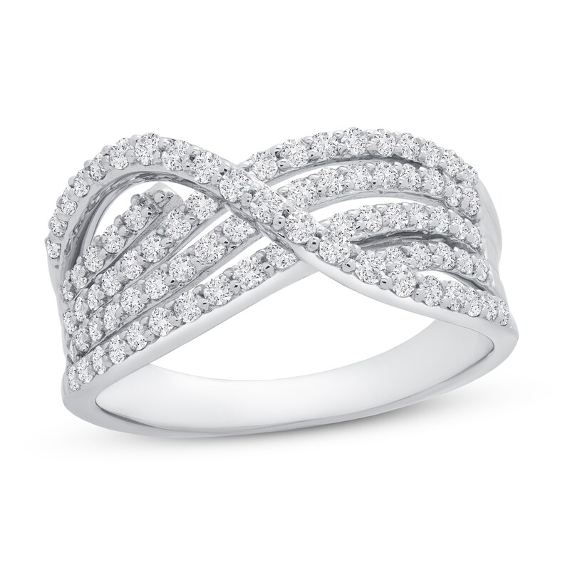Diamond Ring 3/4 ct tw Round 14K White Gold