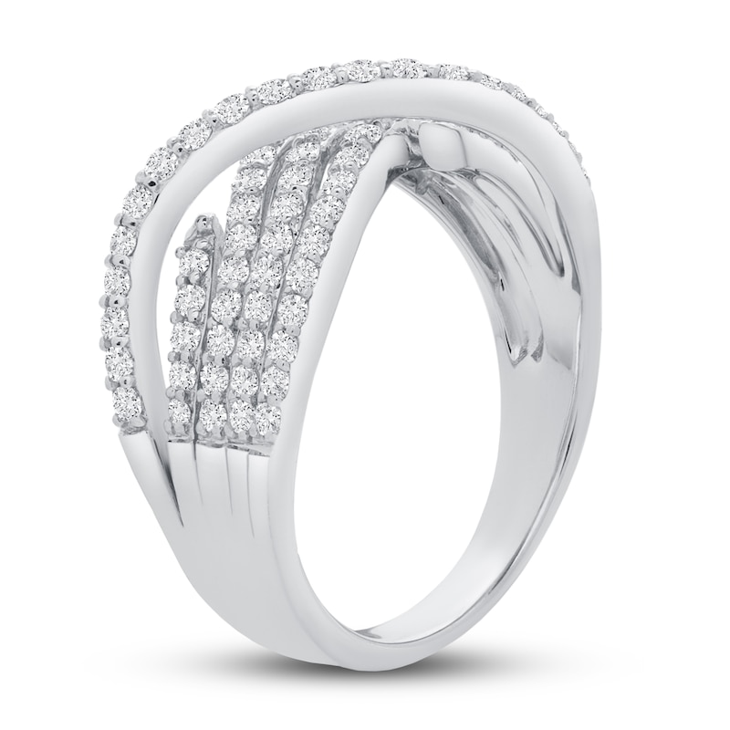 Diamond Ring 3/4 ct tw Round 14K White Gold