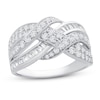 Thumbnail Image 0 of Diamond Ring 1 ct tw Round/Baguette 14K White Gold