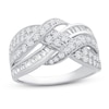 Thumbnail Image 1 of Diamond Ring 1 ct tw Round/Baguette 14K White Gold