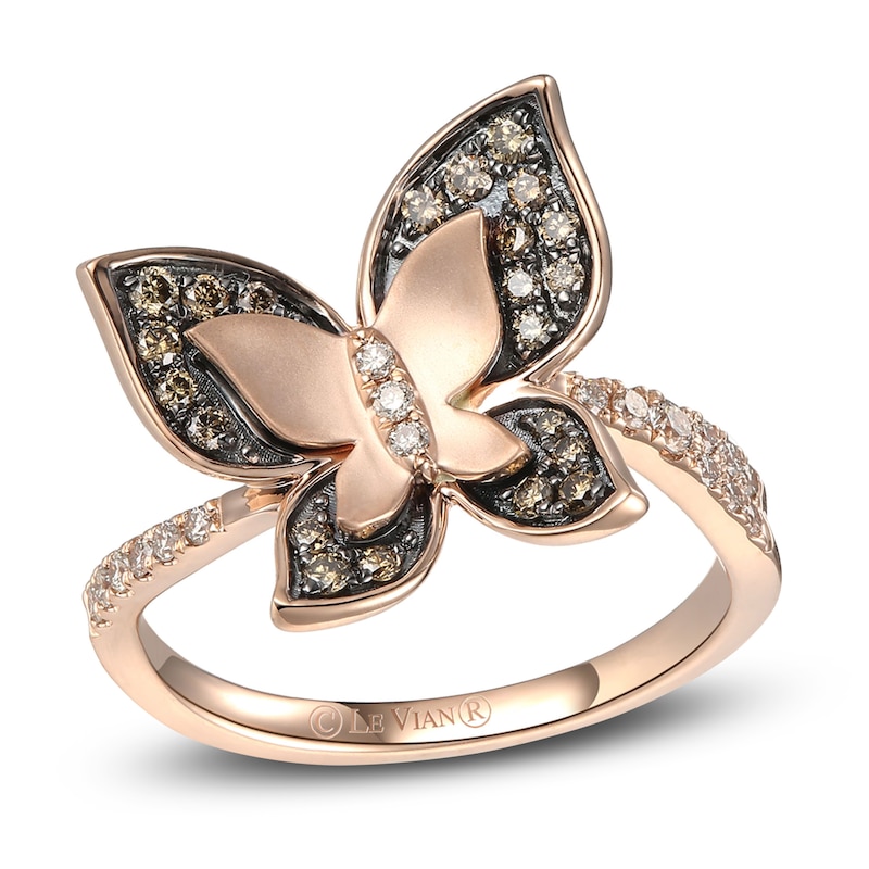 Main Image 1 of Le Vian Diamond Ring 1/3 ct tw 14K Strawberry Gold