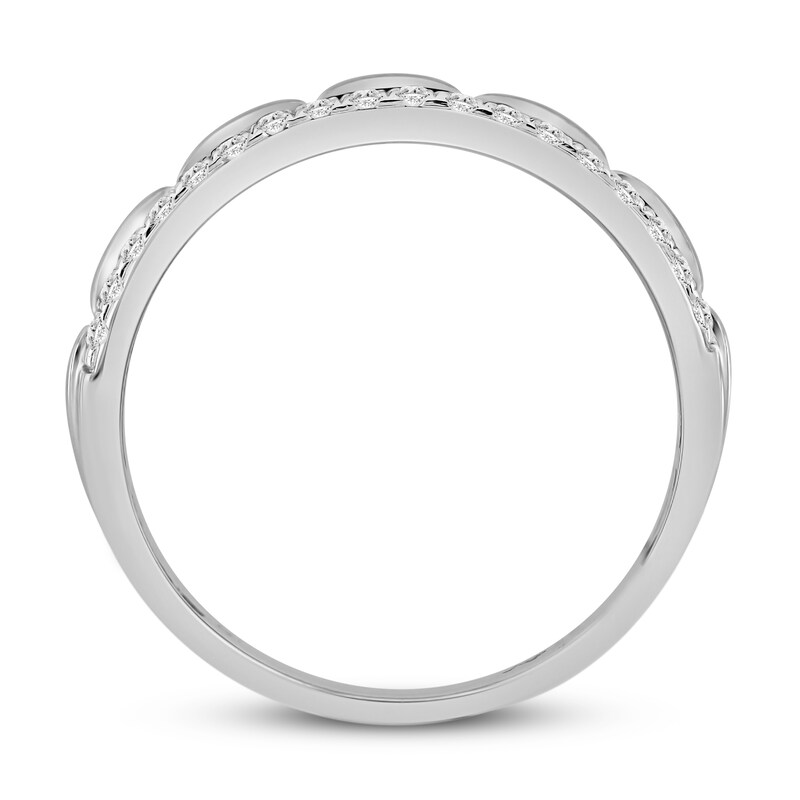 Main Image 3 of Men's Diamond Ring 1/2 ct tw Round 14K White Gold
