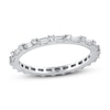Thumbnail Image 1 of Diamond Eternity Band 5/8 ct tw Round/Baguette 14K White Gold