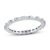 Thumbnail Image 0 of Diamond Eternity Band 5/8 ct tw Round/Baguette 14K White Gold