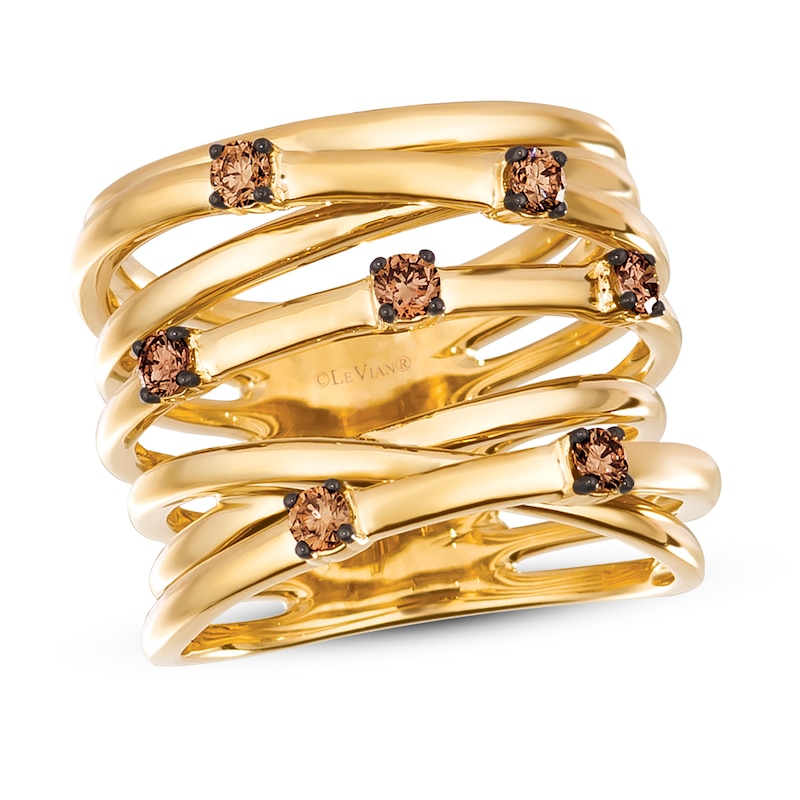 Le Vian Diamond Ring 1/3 ct tw Round 14K Honey Gold