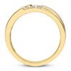 Thumbnail Image 2 of Men's Diamond Wedding Band 1/3 ct tw Round 14K Two-Tone Gold