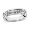 Thumbnail Image 0 of Men's Diamond Wedding Band 1/3 ct tw Round 14K White Gold