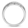 Thumbnail Image 1 of Men's Diamond Wedding Band 1/3 ct tw Round 14K White Gold