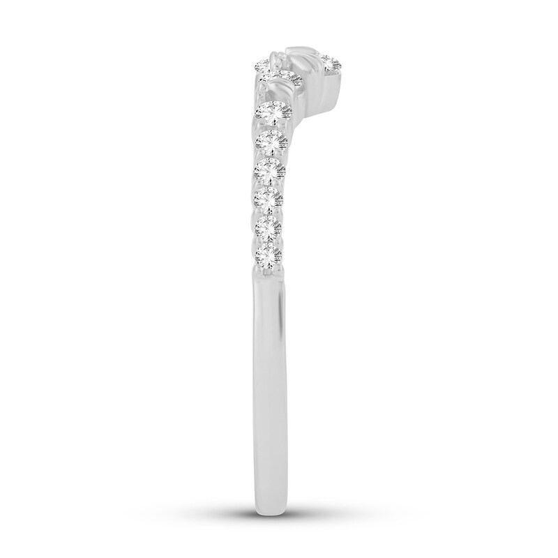 Diamond Enhancer Ring 1/3 ct tw Round 14K White Gold