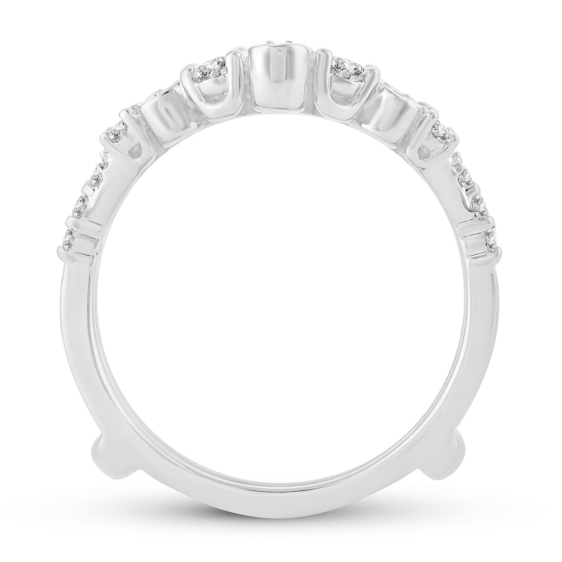 Diamond Enhancer Ring 1-1/4 ct tw Round 14K White Gold
